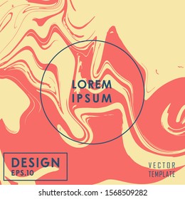 Vintage Colored Liquid Poster Design