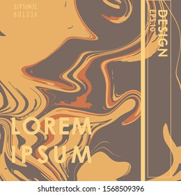Vintage Colored Liquid Poster Design