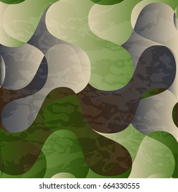 Vintage colorful abstract wave background pattern