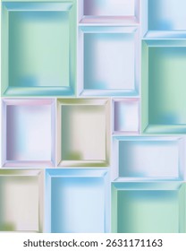 Vintage colorful boxes or frame