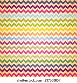 Vintage Colorful Chevron pattern for eggs easter day vector design