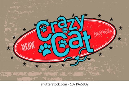 Vintage colorful denim with grunge effect background. Vector illustration design for t-shirt and printing.