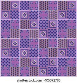 Vintage colorful floor tile pattern background