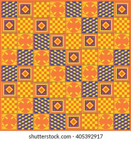 Vintage colorful floor tile pattern background