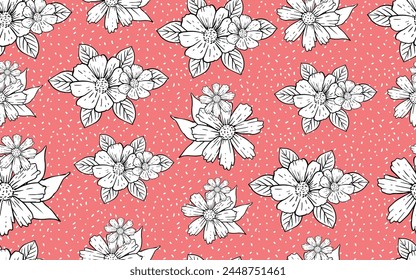 Antiguas colorido flor sin fisuras patrón floral decorativo ornamental textura diseño estilo retro