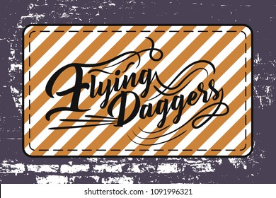 Vintage colorful logo for denim grunge background. Vector illustration design for t-shirt and printing.