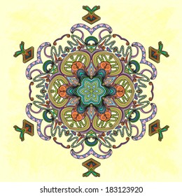 vintage colorful ornamental pattern