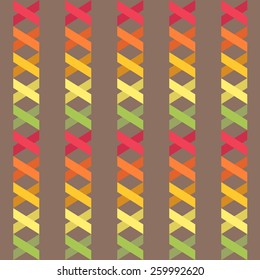 Vintage colorful stripe pattern