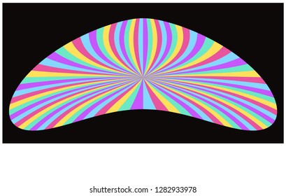 vintage colorful twisted sun rays background
