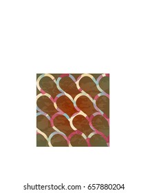 Vintage colorful wave background pattern
