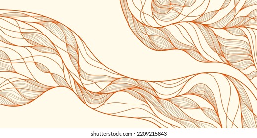 Vintage coloring linear abstract backgrounds. Smooth waves of thin lines of gentle color. Great for printing, posters, flyers, packaging, invitations, postcards, textile designs and other accessories.