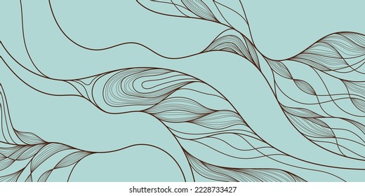 Vintage coloring linear abstract backgrounds. Smooth waves of thin lines of gentle color. Great for printing, posters, flyers, packaging, invitations, postcards, textile designs and other accessories.