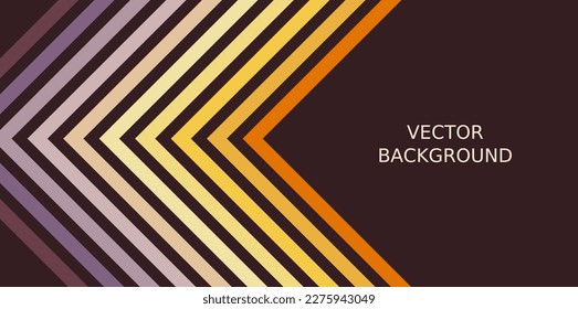 Vintage colors chevron pattern background banner. Vector illustration.