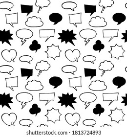 Vintage Comic Book Speech Bubbles. Vector illustration