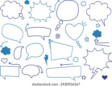 Vintage Comic Book Speech Bubbles. Vector illustration