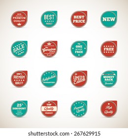 Vintage commercial badges