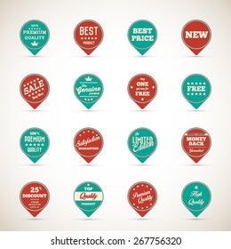 Vintage commercial badges