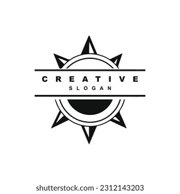 Vintage compass design template vector illustration