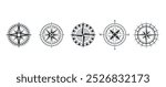 Vintage Compass Designs Featuring Intricate Details And Classic Style. Each Compass Illustrates Unique Patterns