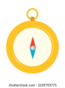 vintage compass icon on white background