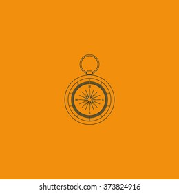 Vintage compass illustration.