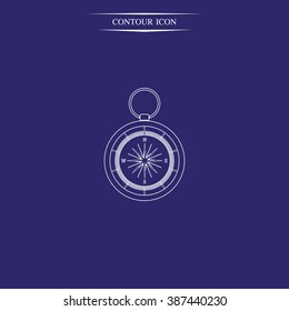 Vintage compass illustration.