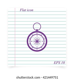 Vintage compass illustration.