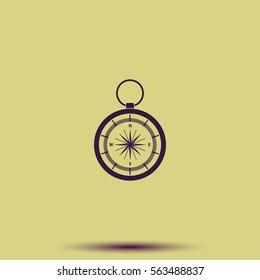 Vintage compass illustration.