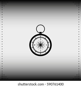 Vintage compass illustration.