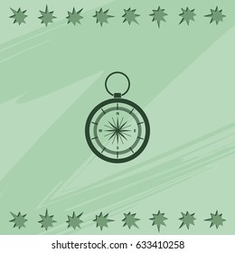Vintage compass illustration.