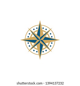 Vintage Compass Logo Design Template.