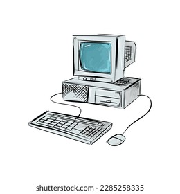 Ilustración, dibujo, grabado, tinta, arte de línea, vector