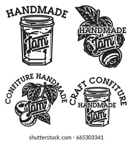 Vintage confiture emblems