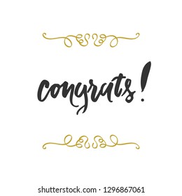Vintage congratulation card for your design: cards, invitations