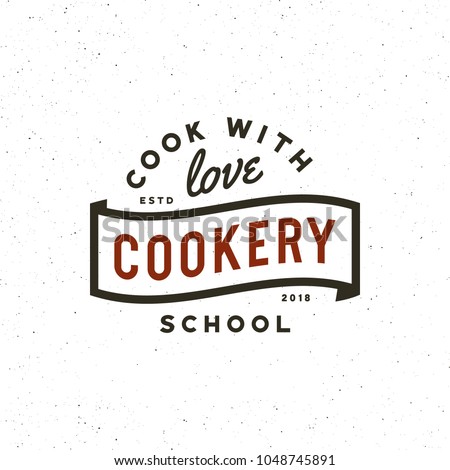 vintage cooking classes logo. retro styled culinary school emblem, badge, design elements, logotype template. vector illustration