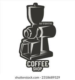 Vintage Cool Coffee Shop Logo Vector