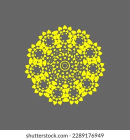 ilustración vintage y cool mandala.