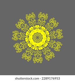 ilustración vintage y cool mandala.