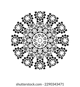 vintage and cool mandala illustration, ornament.