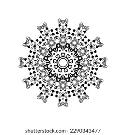 vintage and cool mandala illustration, ornament.