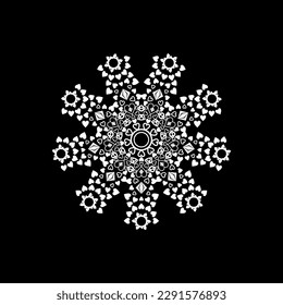 vintage and cool mandala illustration, ornament.