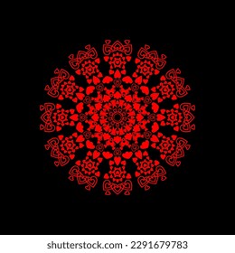 vintage and cool mandala illustration, ornament.
