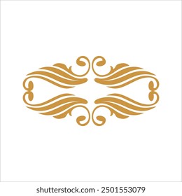 Vintage corner and frames. antique ornament, vector decoration element