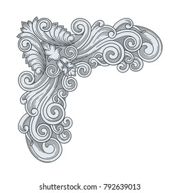 Vintage  Corner Ornament vector 