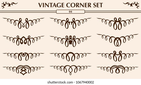 Vintage corner set