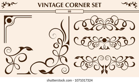 Vintage corner set