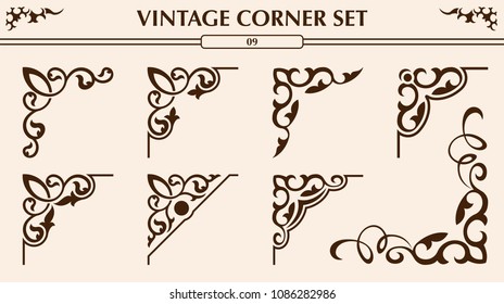 Vintage corner set