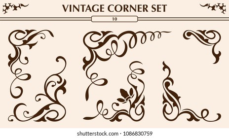 Vintage corner set