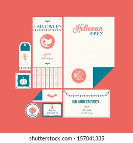 Vintage Corporate Design. Halloween Theme.