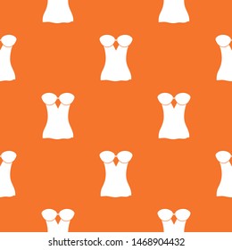 Vintage corset pattern vector orange for any web design best